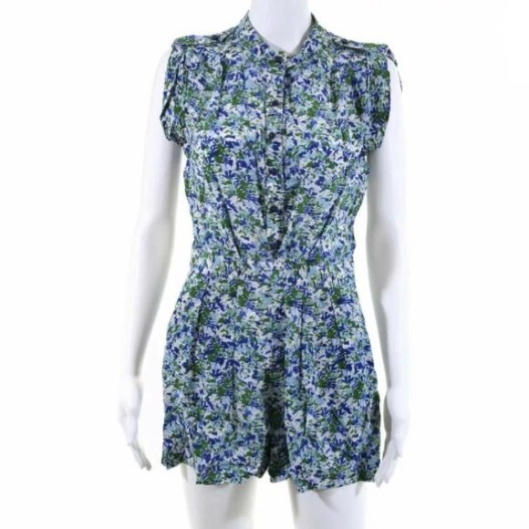 Shoshanna Elizabeth Edessa Floral Silk Romper 6 - Picture 8 of 13